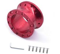 MEXWLOP Cubo de Montaje de Rueda de Coche Tuning de automóviles, para Adaptador Espaciador Volante Deportivo 30 mm 50 CNC Aluminio Racing Hub Boss Kit Hubs(Black 50MM Red)