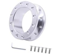 MEXWLOP Cubo de Montaje de Rueda de Coche Tuning de automóviles, para Adaptador Espaciador Volante Deportivo 30 mm 50 CNC Aluminio Racing Hub Boss Kit Hubs(Black 30MM Silver)