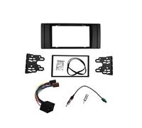 MEXWLOP Doble DIN Fascia, for, Serie 5 E53 E39 Radio DVD Panel estéreo Kit de moldura for Tablero Marco con arnés cableado Antena Adaptador aéreo Recorte de Audio para Coche(173X98 mm)