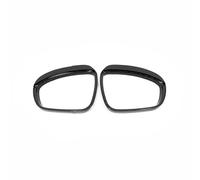 MEXWLOP Embellecedor de cubierta tipo ceja for lluvia, bloque espejo retrovisor coche, 2 uds., ABS cromado/fibra carbono, for Hyundai, Kona Encino 2018 2019 Protector de cejas con espejo(Carbon fibre)