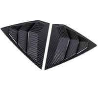 MEXWLOP Embellecedor de Fibra Carbono for la Cubierta Ventana Trasera del Coche, for Buick, Regal, Opel, B 2017-2023 Superposición de Rejilla de ventilación Lateral de(Black Carbon)
