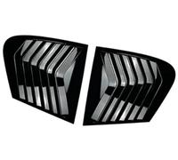 MEXWLOP Embellecedor de la Cubierta Lateral Ventana Trasera del Coche, for Serie 1 F20 118I 120I Hatchback 2011-2019 Superposición de Rejilla de ventilación Lateral del automóvil(Black Gloss Black)