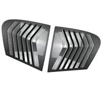 MEXWLOP Embellecedor de la Cubierta Lateral Ventana Trasera del Coche, for Serie 1 F20 118I 120I Hatchback 2011-2019 Superposición de Rejilla de ventilación Lateral del automóvil(Black Carbon)