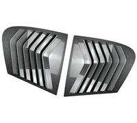 MEXWLOP Embellecedor de la Cubierta Lateral Ventana Trasera del Coche, for Serie 1 F20 118I 120I Hatchback 2011-2019 Superposición de Rejilla de ventilación Lateral de(Black Carbon)