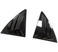 MEXWLOP Embellecedor de la Cubierta persiana Lateral Ventana Trasera del Coche, for 2007-2013 Superposición de Rejilla de ventilación Lateral de(Black Gloss Black)