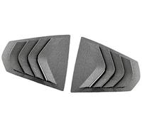 MEXWLOP Embellecedor de la Cubierta persiana Lateral Ventana Trasera del Coche, for Serie 3 G20 320I 325I 330I 2019-2022 Superposición de Rejilla de ventilación Lateral del automóvil(Black Carbon)