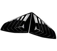 MEXWLOP Embellecedor de la Cubierta persiana Ventana Trasera del Coche, for Serie 4 Gran Coupé G26 2020 Superposición de Rejilla de ventilación Lateral del automóvil(Black Gloss Black)