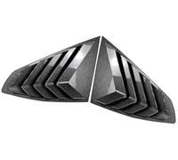 MEXWLOP Embellecedor de la Cubierta persiana Ventana Trasera del Coche, for Serie 4 Gran Coupé G26 2020 Superposición de Rejilla de ventilación Lateral del automóvil(Black Carbon Fiber)