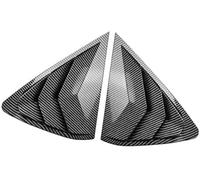 MEXWLOP Embellecedor de la Cubierta persiana Ventana Trasera del Coche, for X6 F16 2015-2019 Superposición de Rejilla de ventilación Lateral de(Black Carbon Fiber)