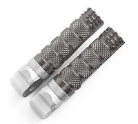 MEXWLOP Estriberas traseras for motocicleta GSX-R750 GSX-R600 GSX-R1000 2009-2014 Adaptador de reposapiés for conductor/pasajero Accesorio Reposapiés para motocicleta(Titanium)