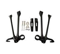 MEXWLOP Estriberas traseras negras mate for motocicleta, soporte for estriberas GSXR 1000 GSXR1000 2009-2017 Reposapiés para motocicleta