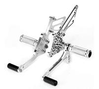 MEXWLOP Estriberas Traseras Reposapiés GSXR GSX-R 1000 2005 2006 2007 2008 2009 2010 2011 2012 2013 2014 2015 2016 Traseros Ajustables Reposapiés para motocicleta(GSXR1000 05 06 Silve)