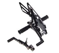 MEXWLOP Estriberas Traseras Reposapiés GSXR GSX-R 1000 2005 2006 2007 2008 2009 2010 2011 2012 2013 2014 2015 2016 Traseros Ajustables Reposapiés para motocicleta(GSXR1000 09 16 Black)