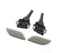 MEXWLOP Faro Faro Boquilla DE Lavadora PULVERIZADOR Tapa Cubierta Izquierda Derecha, for Accord, VIII 8 2008-2012 Tapa del lavafaros(Black Set of 4)