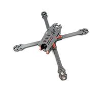 MEXWLOP Fibra de carbono FPV Freestyle True X Kit de armazón de cuadricóptero RC Drone 5030 5045 5145 hélice RunCam FOXEER Kit de marco para drones FPV(Schwarz)