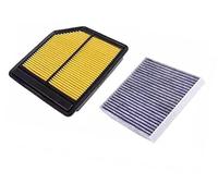 MEXWLOP Filtro de aire cabina antiguo, for Civic, VIII 1.8 modelo 2006-2012 17220-RNA-Y00 80292-SDG-W01 Filtro de aire de motor de coche de repuesto(BLACK Army Green)