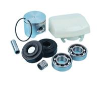 MEXWLOP Filtro de Aire con rodamiento de Bolas de manivela con Sello de Aceite de Pasador de Anillo de pistón de 44mm, for Husqvarna, Motosierra 350 351 345E 340, for Motosierra Jonsered, CS 2150 Kit