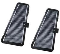 MEXWLOP Filtro de cabina carbón activado Aire del automóvil 8Kd819439, para A4 B8, para Q5 8R, para A5 8T 8F, para S5/Acondicionamiento externo filtro de aire interior(BLACK 2 Piece Set B Style)