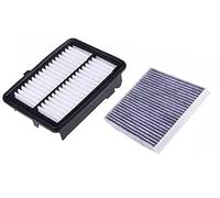 MEXWLOP Filtro de cabina filtro aire, for Vezel, City 2015-Today 1.5 17220-5R0-008 80292-TF0-G01 Filtro de aire de motor de coche de repuesto(2 Pcs Filter Set)