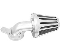 MEXWLOP Filtro de entrada de aire de moto Kit de filtro aire para motocicleta, admisión cono aluminio gris, para Harley Dyna Softail Touring Trike 2008-2017