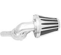 MEXWLOP Filtro de entrada de aire de moto Kit de filtro aire para motocicleta, admisión cono aluminio gris, para Harley Dyna Softail Touring Trike 2008-2017