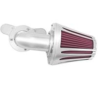 MEXWLOP Filtro de entrada de aire de moto Kit de filtro aire para motocicleta, entrada cono aluminio, para Harley Dyna Softail Touring Trike 2008-2017