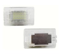 MEXWLOP For, 3 5 6 7 Series X1 X5 E81 F10 F20 F21 E46 E60 E39 E92 Luz del maletero lámpara Interior de la guantera Módulo de luz para matrícula de coche(BLACK 2pcs)