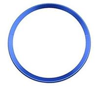 MEXWLOP for, A1 A3 A4 A5 A6 A7 Q3 Q5 S3 S5 S7 TT, Anillo de decoración Estilo Coche, Adhesivo Circular for Volante, Accesorio Acero Inoxidable Adhesivo para Volante(Blue)