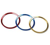 MEXWLOP For Audis A3 A4 A5 A6 A7 A8, Pegatina Central Circular Decorativa for Volante de Coche Nuevo Adhesivo para Volante
