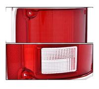 MEXWLOP For Chevy, C10 K20, for, for Sierra, 1973-91, 1 par de luces traseras con bisel cromado Gm2801122, Gm2800122 Conjunto de carcasa de luz trasera de camión