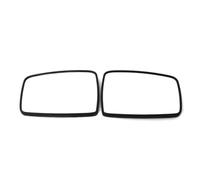 MEXWLOP for DODGE, for Ram 1500 2500 2010-2018 68079362AA 68079363AA Espejo retrovisor del automóvil Puerta de ala calefactable lateral vidrio Cristal de espejo lateral para coche(BLACK Onecolor)