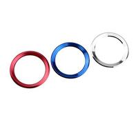 MEXWLOP for, E39 E36 E60 E90 E34 E46, Auto 3D Acero Inoxidable Volante de Coche Ajuste Circular Estuche Adhesivo Accesorios for Adhesivo para Volante