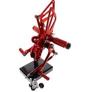 MEXWLOP for HAYABUSA, 1300 GSX1300R GSXR1300 1999-2015 Reposapiés de motocicleta Aluminio GP Shifter Rearset Juego trasero Estribera Reposapiés para motocicleta(Rot)