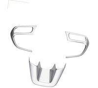 MEXWLOP for Jeep, New Compass 2017 2018 2019, 3 Unids/Set Decoración del Volante Interior Coche Cubierta Accesorios Adhesivos embellecedores Adhesivo para Volante(Chrome Silver)