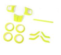 MEXWLOP for Jeep, Wrangler 2011+, Embellecedor del Volante Coche Cubierta de ventilación Aire Acondicionado Accesorios decoración Interior Estilo Etiqueta Adhesivo para Volante