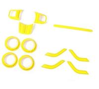 MEXWLOP for Jeep, Wrangler 2011+, Embellecedor del Volante Coche Cubierta de ventilación Aire Acondicionado Accesorios decoración Interior Estilo Etiqueta Adhesivo para Volante
