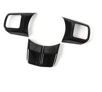 MEXWLOP for Jeep, Wrangler, Patriot, Compass, Cherokee 2011 Up, Pegatinas de Cubierta decoración del Volante Interior Coche ABS Adhesivo para Volante(Schwarz)