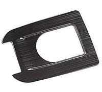 MEXWLOP for Land, for Rover, Discovery Sport 2015-18, Marco de Consola Central Acero Inoxidable Negro, Cubierta Decorativa, embellecedor Interior del Coche Adhesivo para Volante(Black Gear Panel)