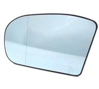 MEXWLOP for Mercedes-Benz, Clase E/C W211 W203 2001-2007 Espejo retrovisor izquierdo/derecho con calefacción, cristal, puerta lateral azul/blanca Cristal de espejo lateral para coche(BLACK Blue Left)