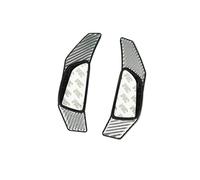 MEXWLOP for Mercedes, for Benz, W205 X253 GLC Clase C 2015-2018, Ajuste de la Cubierta decoración extensión Cambio Paleta del Volante Coche Adhesivo para Volante(Silver)