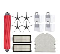 MEXWLOP For Roborock, Q7 MAX,Q7 MAX+,Q7 Plus,T8 Filtro Hepa Robot repuestos de aspiradora Cepillo Lateral Principal paño de mopa Bolsa de Polvo Kit de aspiradora Robot(15pcs-01)
