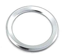 MEXWLOP for, Serie X1/X3/X5/X6 1/3/4/5/7, 1 Uds. Decoración del Volante con Estilo de Coche, Accesorios Adhesivos for Cubierta Circular Adhesivo para Volante(Silver)