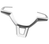 MEXWLOP for Skoda, for KODIAQ, for Octavia, A7 Rapid Yeti, for Superb, Accesorios de Ajuste la Cubierta los Botones del Volante Coche Estilo Adhesivo para Volante(Black Matte Silver)