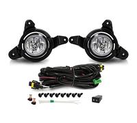 MEXWLOP For Toyota, CHR C-HR 2016 2017 2018 DRL Faros antiniebla Luces diurnas LED for automóvil con cables Accesorios for Lámpara Conjunto de luces antiniebla para coche(Black YELLOW)
