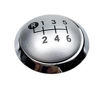 MEXWLOP For Toyota, Corolla, 1.8MT, RAV4, AVENSIS, Yaris D4D, Urban, ALTIS, Scion, tapa con emblema de perilla de cambio de marchas de 5/6 velocidades Pomo de palanca de cambios(6 Speed Silver)