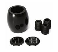 MEXWLOP For VW, for Golf, for Lada, for Kia, Negro Plata Rojo Azul Universal MT Perilla de palanca cambios Palanca Stick Head Ball Car-Styling Perilla de cambio de marchas para coche(Schwarz)