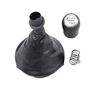 MEXWLOP For VW, Transporter T5 .1 Gp 2003-2011 T6 5 6 velocidades Panel negro plateado accesorios de coche perilla palanca cambios bota Perilla de cambio de marchas para coche(6 Speed Silver)