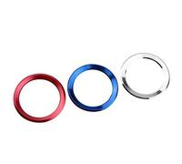 MEXWLOP for, X1 F48 E60 E36 E39 E46 E30 E90 E92 F10 F30 F25, decoración del Volante automático, Accesorios Adhesivos de Cubierta Circular Adhesivo para Volante