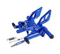 MEXWLOP for, YZF R25 R3 MT03 MT25 2013 2014 2015 2016 2020 2017 2018 2019 Reposapiés traseros ajustables MT 03 25 Reposapiés para motocicleta(Blue)