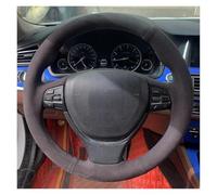 MEXWLOP Funda for volante de coche, for, for 523Li 525Li F10 F07 F11 2009-2017 730Li 740Li 750Li F01 F02 2008-2015 Agarre de la cubierta del volante del coche(BLACK Red Thread)